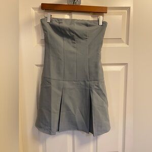 Abercrombie & Fitch Light Gray A-Line Dress/Romper size X Small